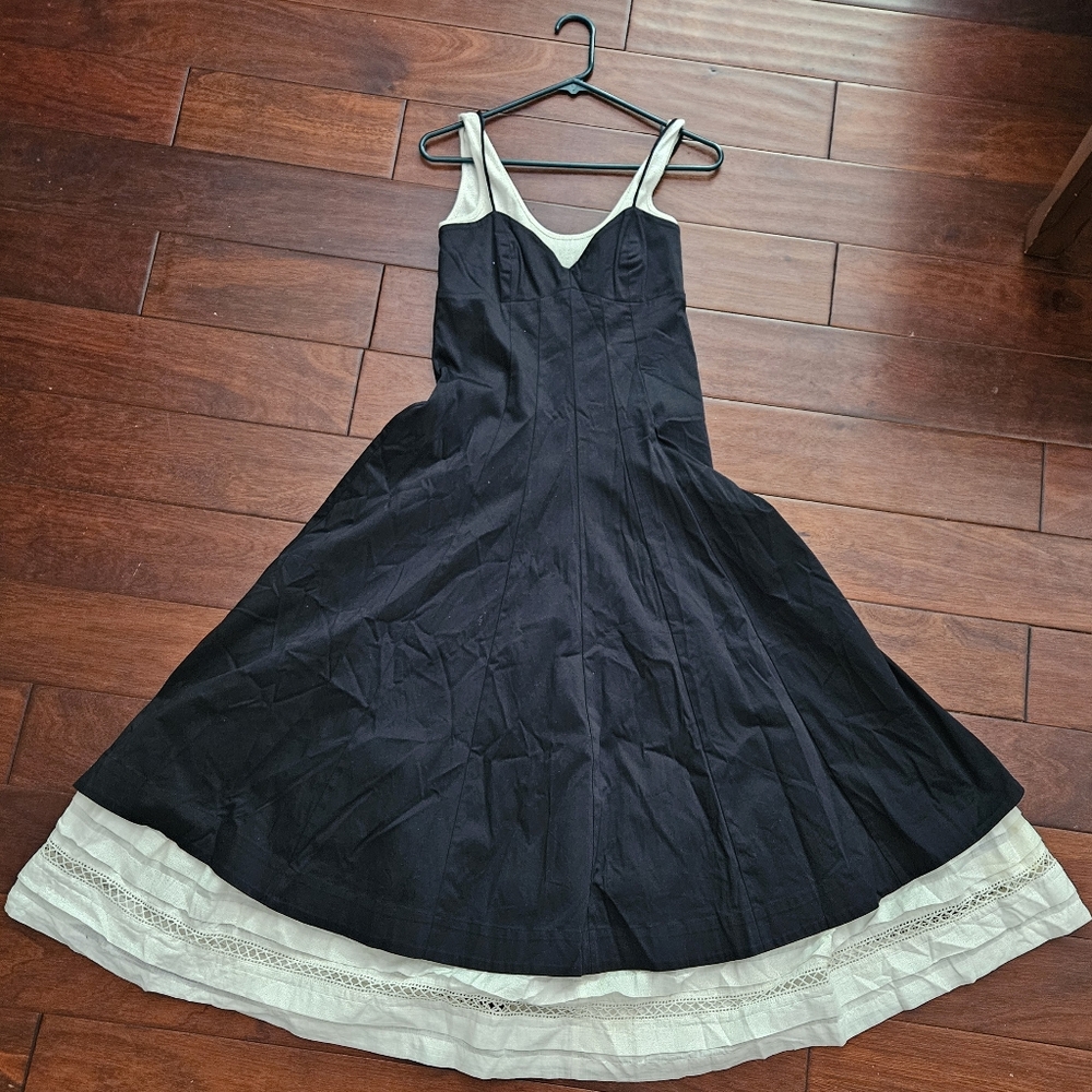 By Anthropologie Layered Pleated Dress s4 - Picture 5 of 8